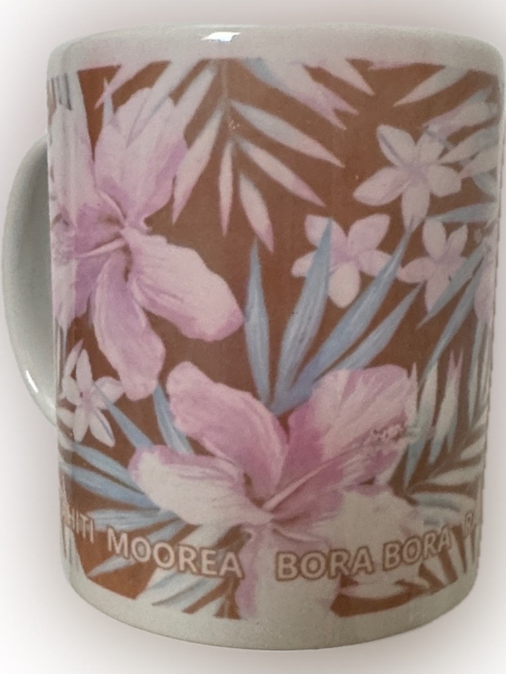TAHITI MUG BORA BORA MOOREA HUAHINE RAIATEA RANGIROA FRENCH POLYNESIA ISLAND CUP